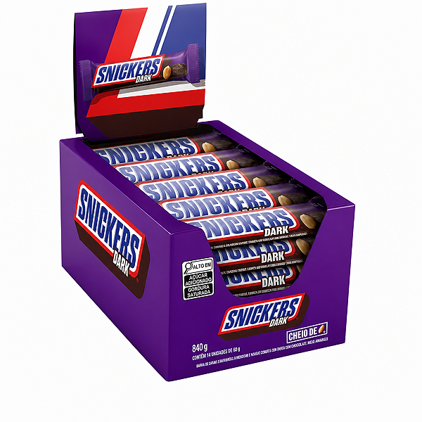 Chocolate SNICKERS Dark 840g - c/ 20 un