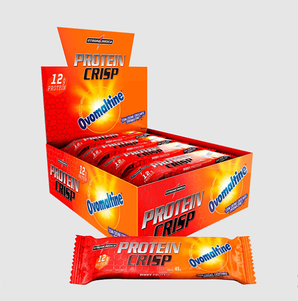 Barra de Proteína Protein Crisp Integralmedica Ovomaltine 540g- c/ 12 un