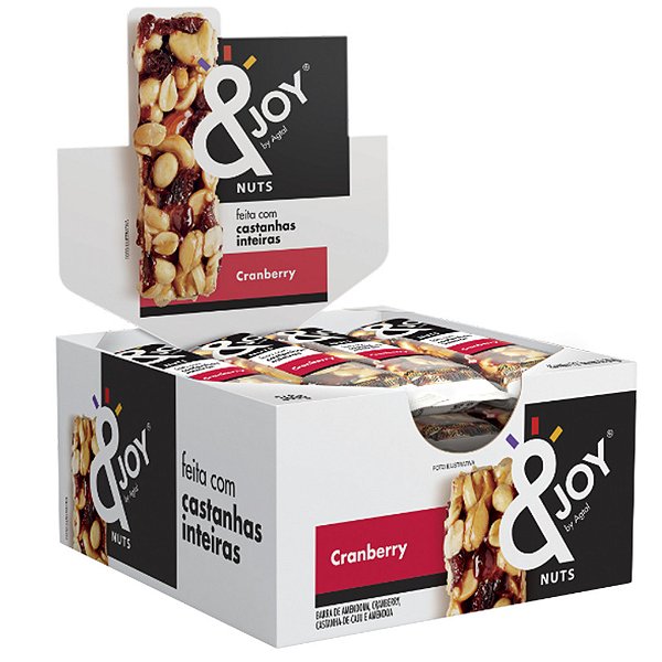 Barra Mixed Nuts &JOY Cranberry - c/ 12 un