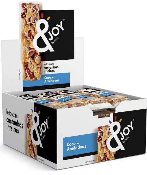 Barra Mixed Nuts &JOY Coco+Amêndoas 360g - c/ 12 un