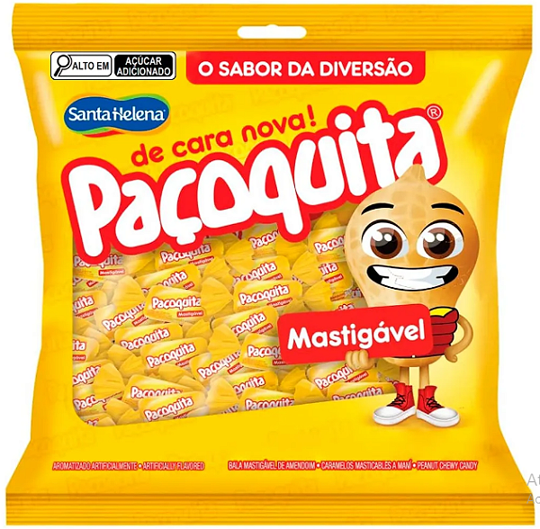 Bala Paçoquita Mastigável - pct 500g