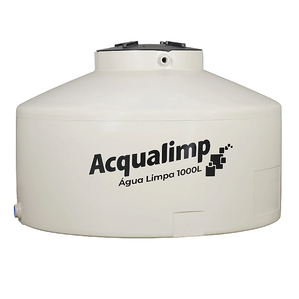 Caixa d'água de Polietileno 1000L Bege com acessórios Acqualimp Agua Limpa