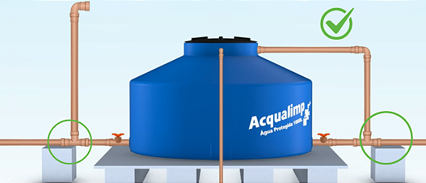 Caixa D'Agua Acqualimp Facil Instalação 1000L Cinza