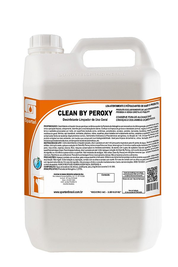 Clean By Peroxy Spartan Desinfetante Limp 5L