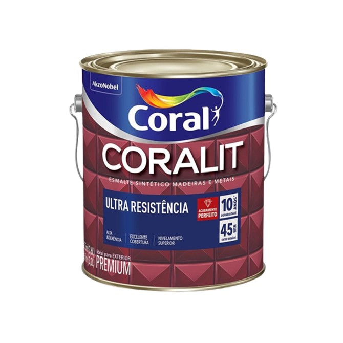 Esmalte Acetinado Coralit 3,6L Branco