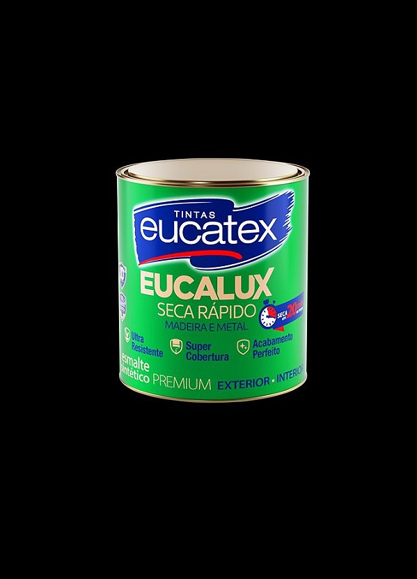 Esmalte Sintético Brilhante Eucatex 900mL - Preto