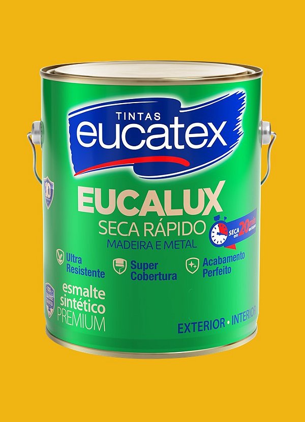 Esmalte Sintético Eucatex Amarelo Brilhante 3.6L