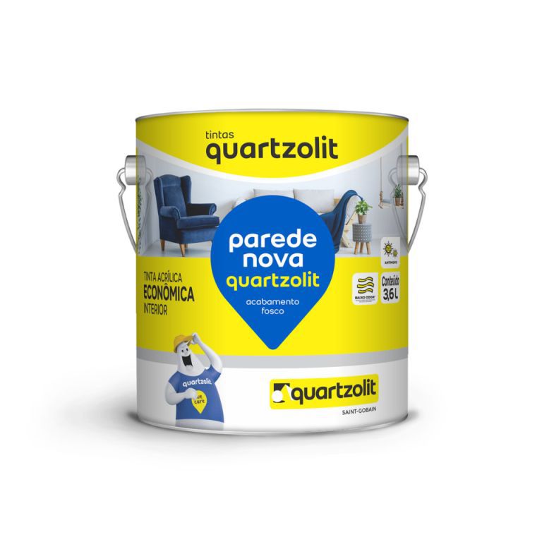 Tinta Latex Quartzolit Parede Nova Eco 3.6L Camurca