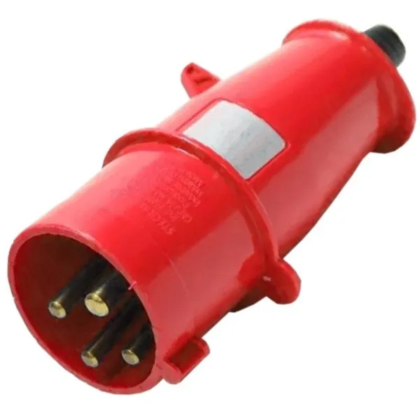 Plug Steck 3P+T 32A 380/440V 6H Vermelho 4276