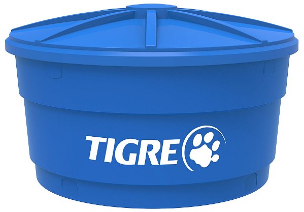 Caixa D'Agua Tigre Pvc 5000L Azul (Mod.Novo)