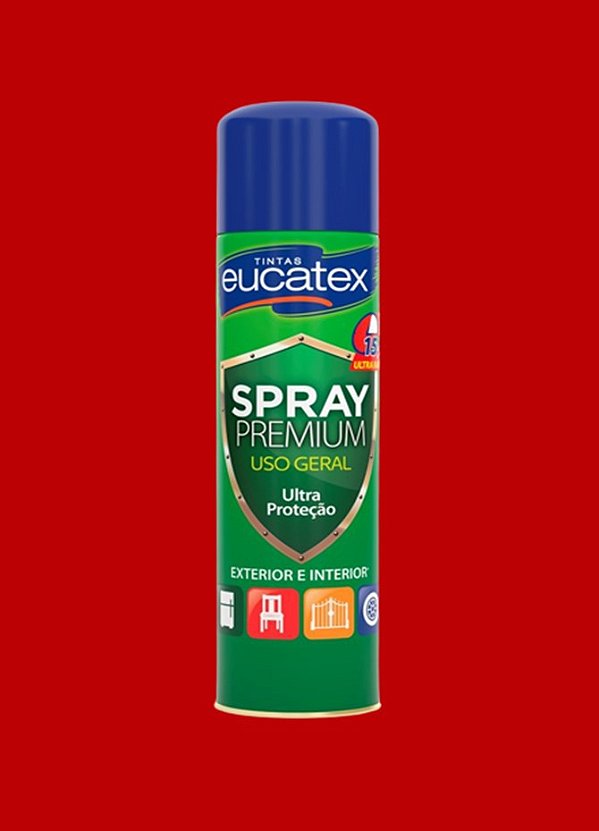 Spray Eucatex Premium Multiuso - Vermelho