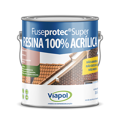 Resina Acrilica Viapol Fuseprotec Super Fosco 3,6L