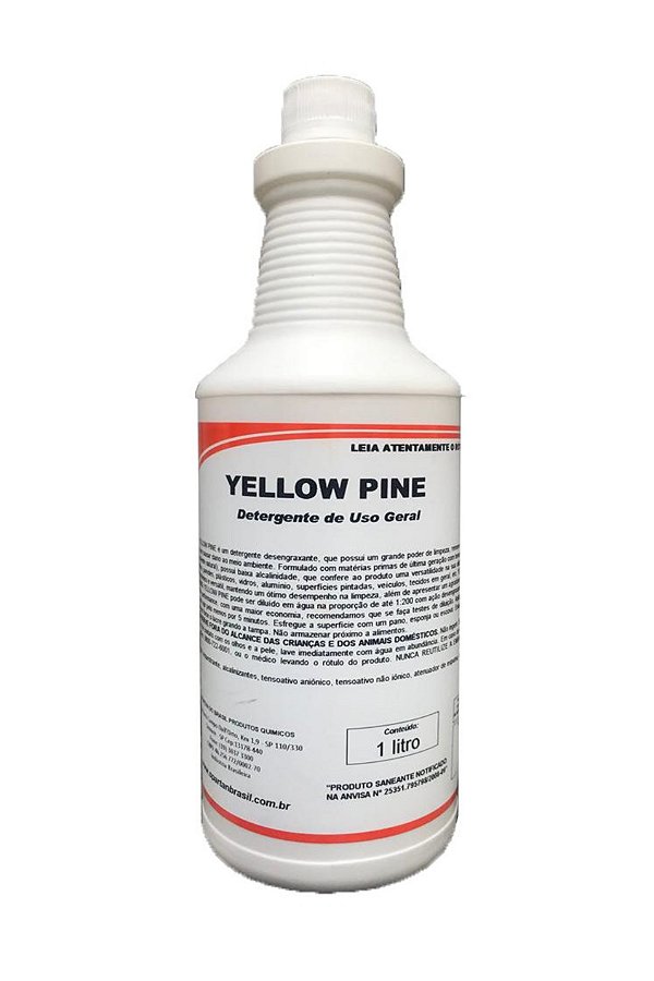 Yellow Pine Spartan Detergente Uso Geral 1L