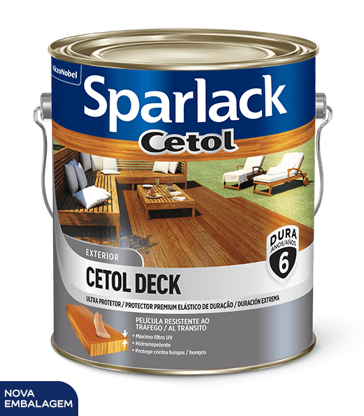 Verniz Sparlack 3,6L Cetol Deck Semi Brilho Natural
