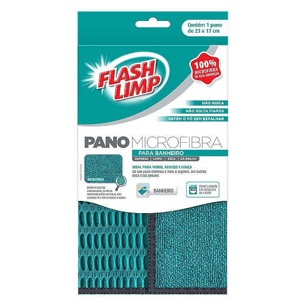 Pano FlashLimp Microfibra Banho Flp6711