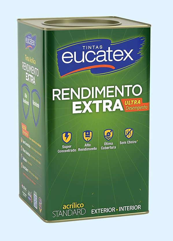 Tinta Eucatex Rende Extra Acrílica Fosco Azul Praia 18L