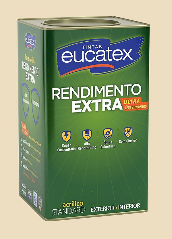 Tinta Eucatex Rende Extra Acrílica Fosco Areia 18L
