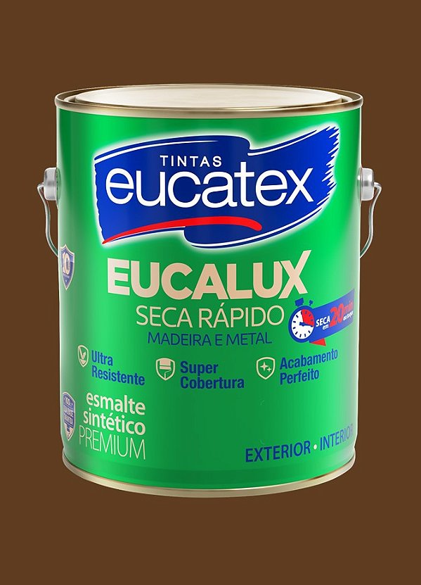 Esmalte Sintético Brilhante Eucatex 3.6L -Tabaco