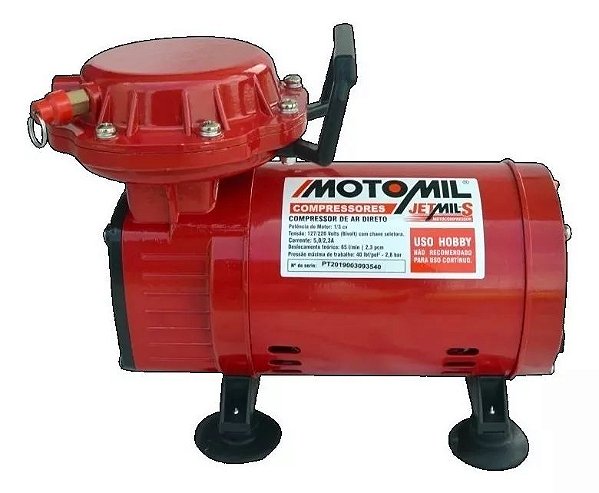 Compressor Motomil Hobby 1/3Hp Jetmil-S