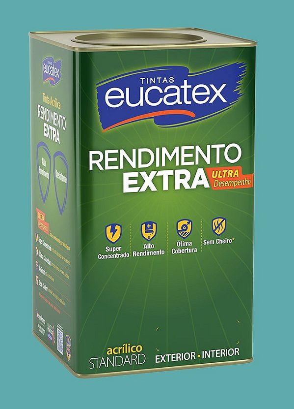 Tinta Eucatex Rende Extra Acrílica Fosco Aruba 18L