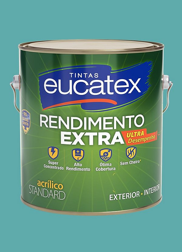 Tinta Látex Acrílico Fosco Eucatex Rende Extra 3.6L - Aruba
