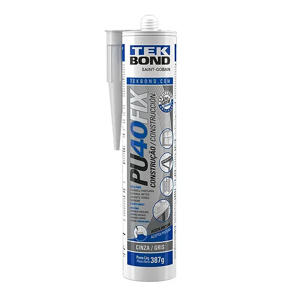 Pu 40 FIX Construcao TekBond Cinza 387Gr