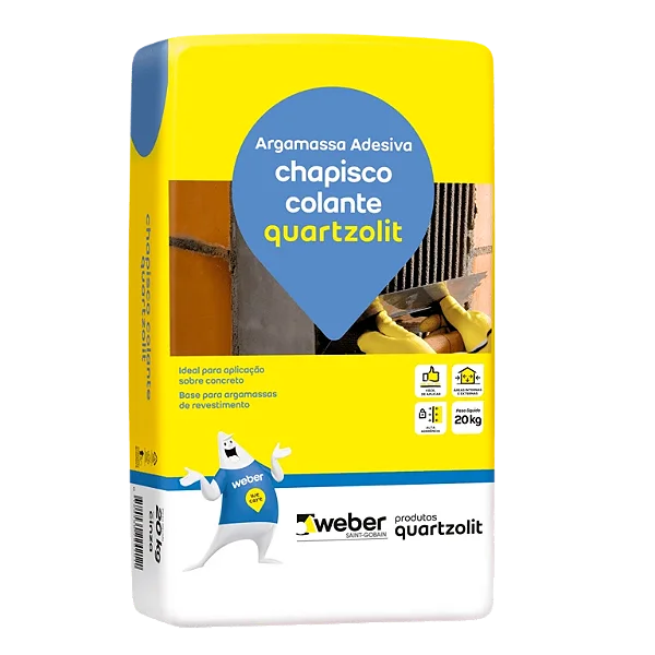 Argamassa Cimento Cola Quartzolit Chapisco Colante 20Kg