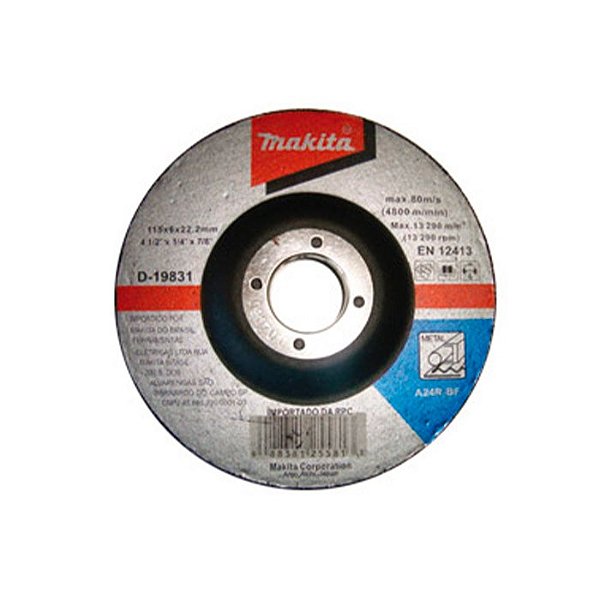 Disco Desbaste para Metal Makita 4 1/2 D-19831-5