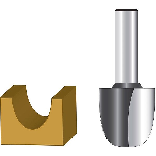 Fresa Ponta U Makita 1/4 X 1/4 D-49339