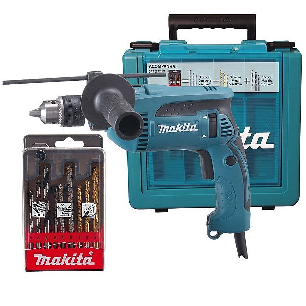 Furadeira de Impacto életrica Hp1640Kx1 127V Com maleta De Brocas