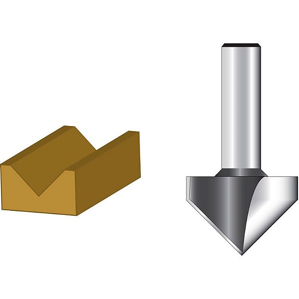 Fresa Ponta V Makita 1/2 X 1/4 D-49389