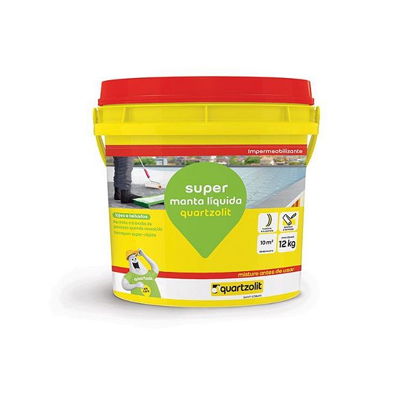 Super Manta Liquida Quartzolit Concreto 12Kg