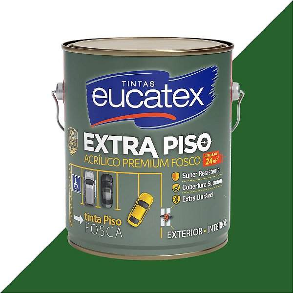 Tinta Acrílica Piso Eucatex Fosco 3.6L - Verde