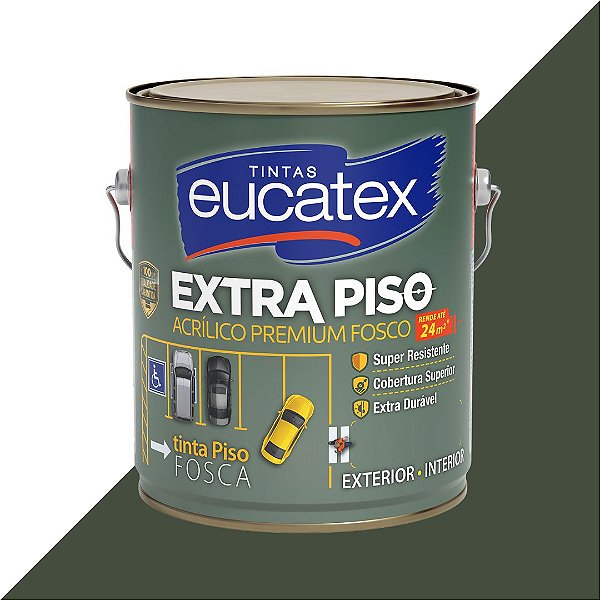 Tinta Acrílica Piso Eucatex Fosco 3.6L - Cinza Escuro