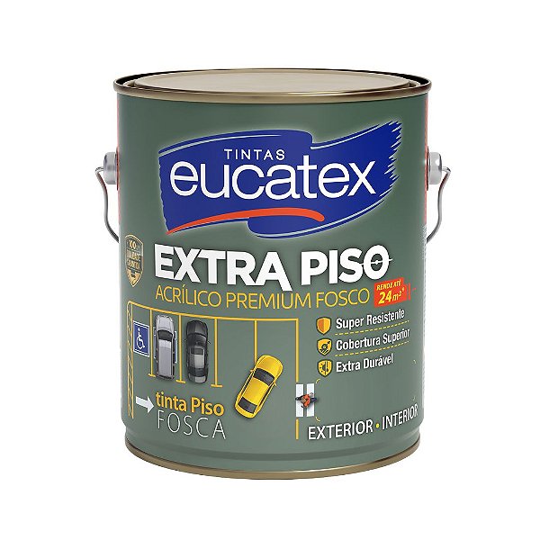 Tinta Acrílica Piso Eucatex Fosco 3.6L - Branco