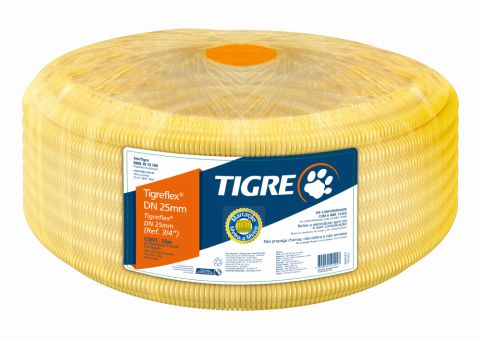 Conduite Corrugado  Tigre 3/4 - Rolo 50M