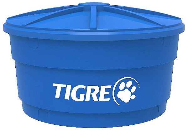 Caixa D'Agua Tigre Pvc 310L Azul