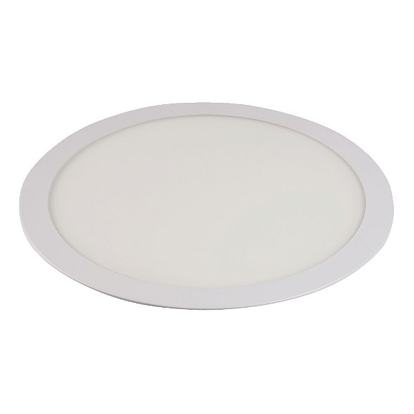 Painel De Embutir Slim Led 18W Redondo 6,5K Branco 225Mm Bivolt Llumm Bronzearte