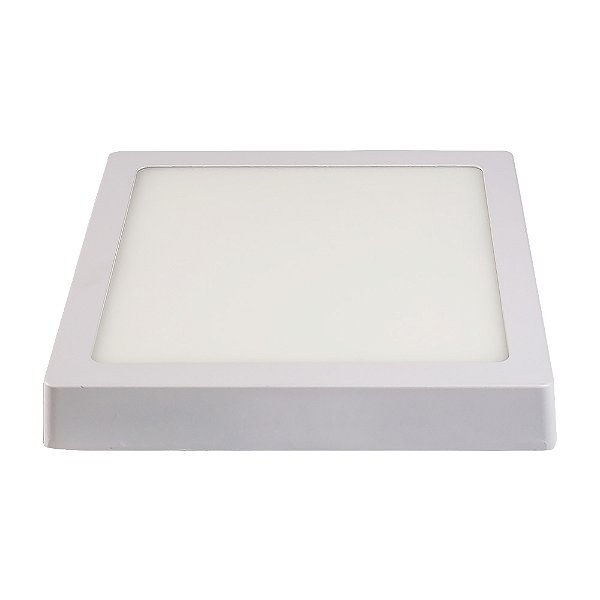 Painel De Sobrepor Home Led 24W Quadrado 6,5K Branco 295X295Mm Bivolt Llumm Bronzearte