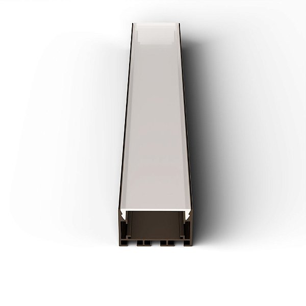 Perfil De Sobrepor Way Preto Aluminio 1m 35X21Mm Llumm Bronzearte