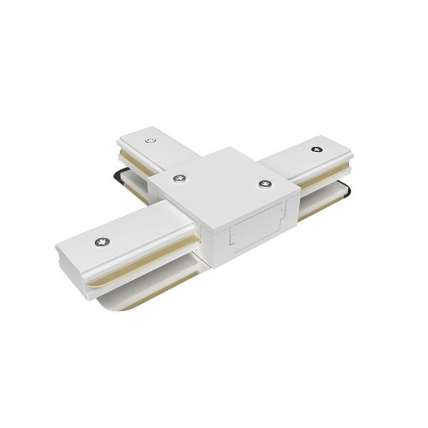 Conector T Trilho Eletrificado Branco 2 Fases Llumm Bronzearte