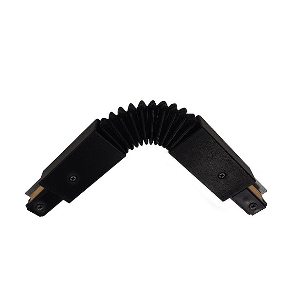 Conector Flexivel Trilho Eletrificado Preto 2 Fases Llumm Bronzearte