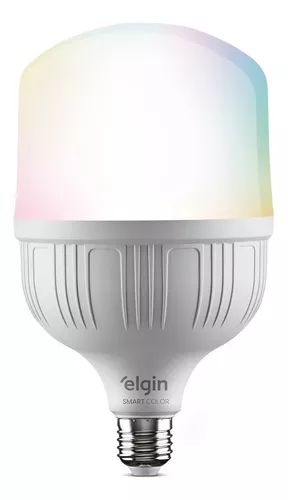 Lâmpada Led Inteligente Elgin Smart Color 20W Biv Rgb Wi-Fi