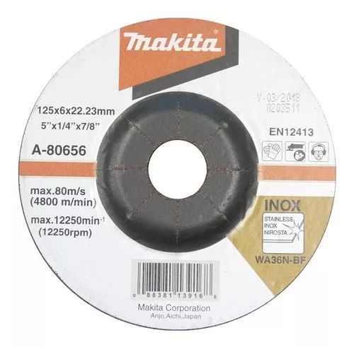 DISCO DESBASTE A MAKITA 5 A-80656 [METAL/INOX]