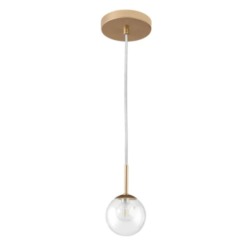 Lustre Pendente Cristal Fantasy 1 Lampada G9 Gold 10cm Llumm Bronzearte