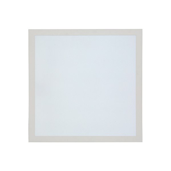 Luminária Led de Sobrepor Quadrada Backlight Branca 36W Luz Amarela 4000K Llumm Bronzearte