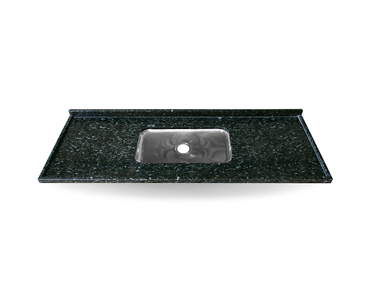 Pia de Granito Verde Ubatuba 100x56cm Cuba Rasa  Granito Kasa