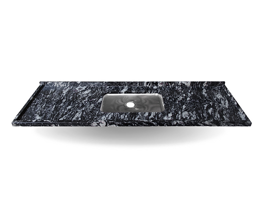Pia de Granito Preto Indiano 120x56cm Cuba Funda Granito Kasa