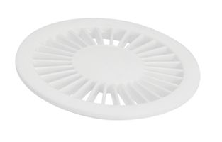 Grelha Redonda Pvc Radial 150mm Branco Amanco