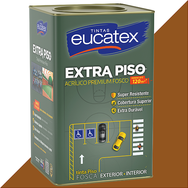 Tinta Acrílica Piso Eucatex Fosco 18L - Castor